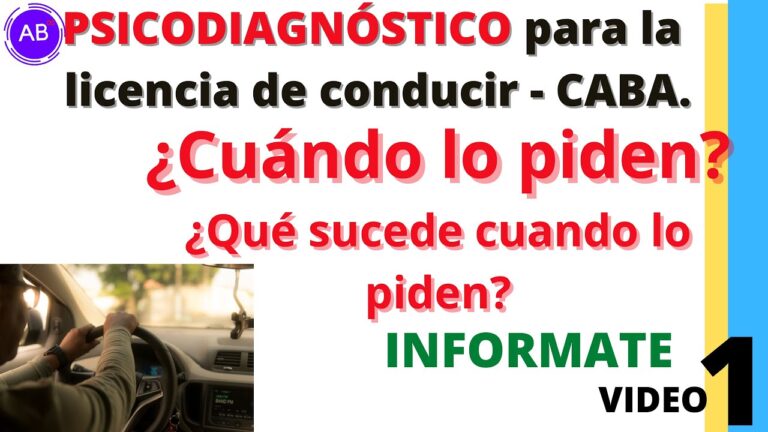 Requisitos Psicol&oacute;gicos para Obtener el Carnet de Conducir